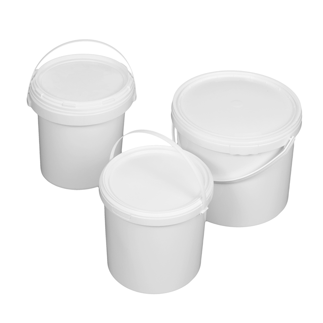 Bucket round with sealed lids PP 1,0 lt